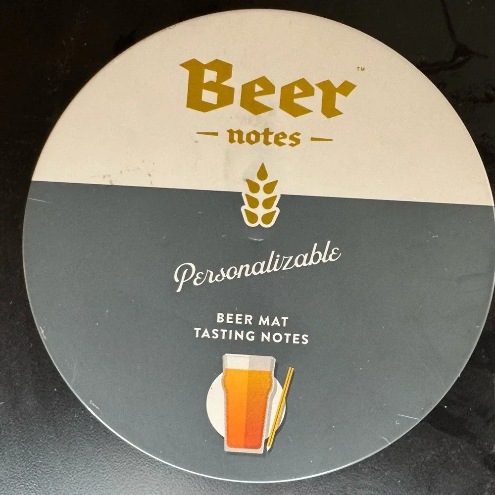 Luckies of London Beer Notes Personalizable Beer Mat Tasting Coasters in‎ Tin